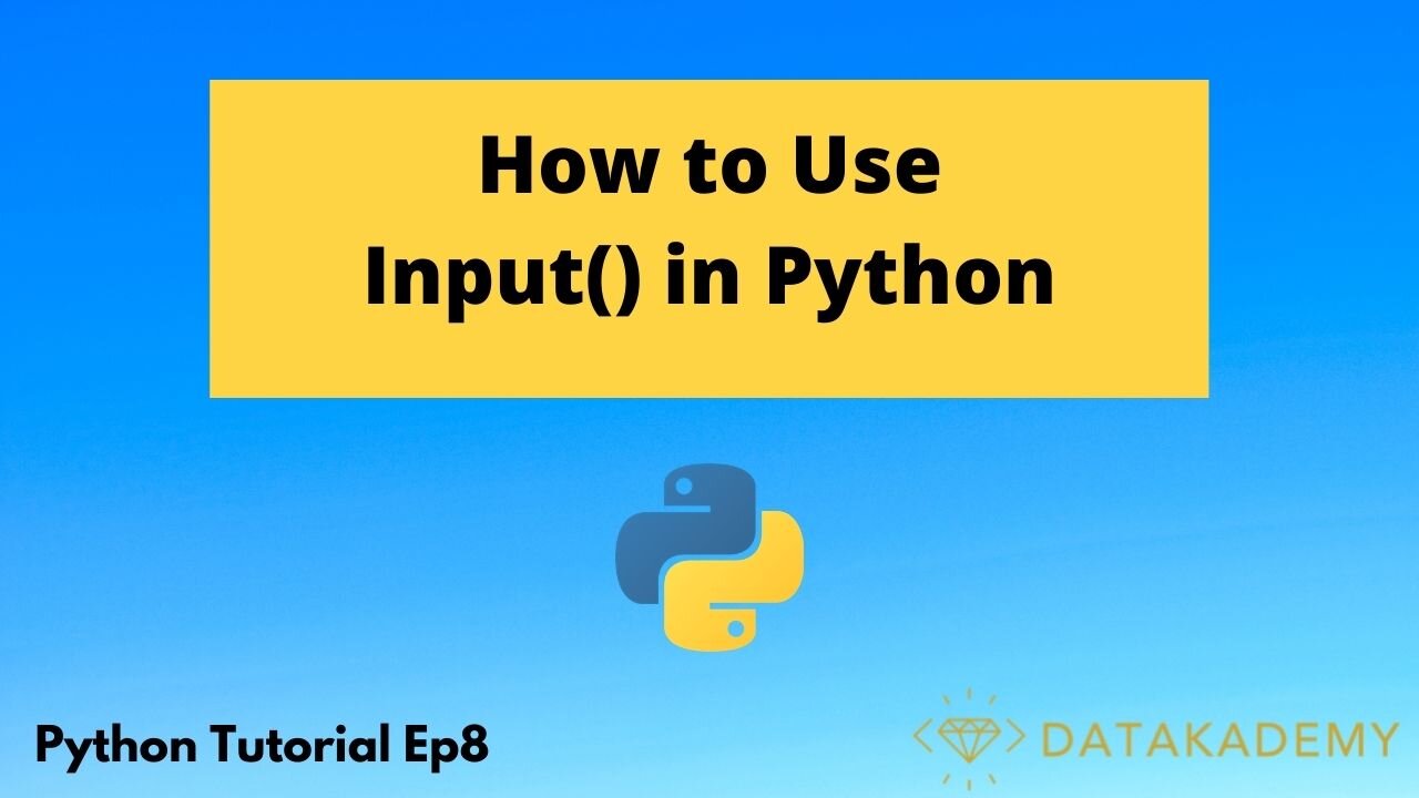 How to Use Input in Python | Python Tutorial Ep8