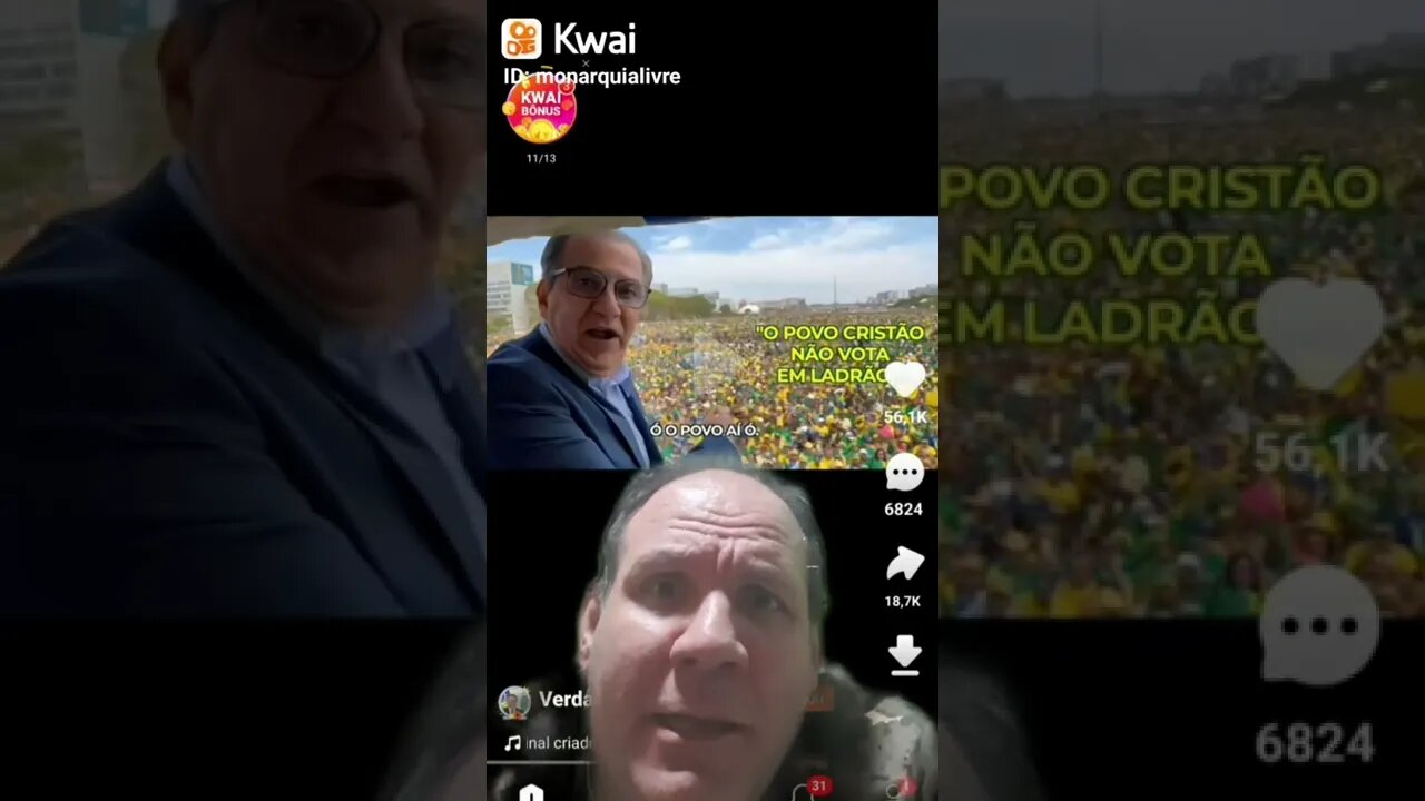 Pastor Silas Malafaia mostra a multidão em Brasília contra Lula e o PT