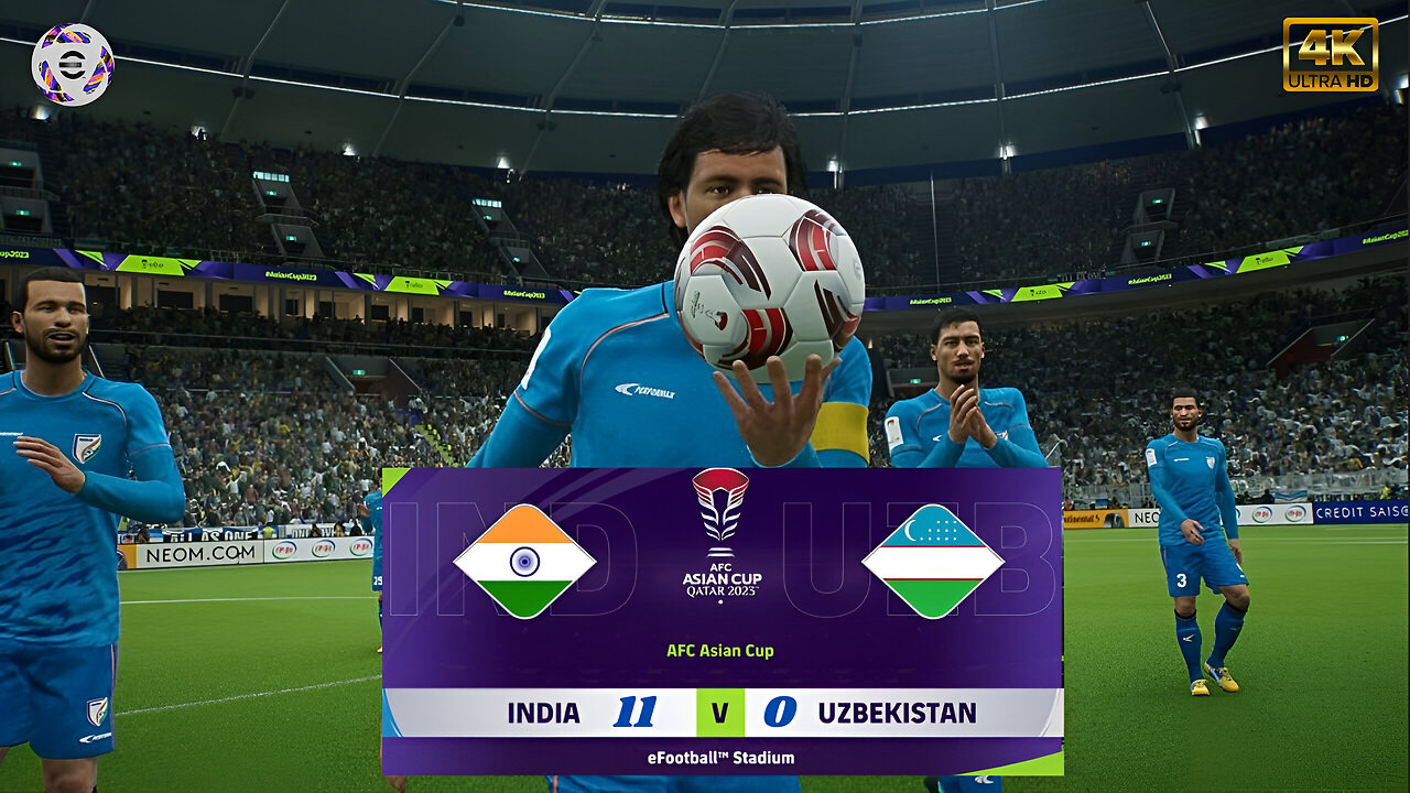 Incredible Victory India Scores 11 Goals Against Uzbekistan | E-football 2024