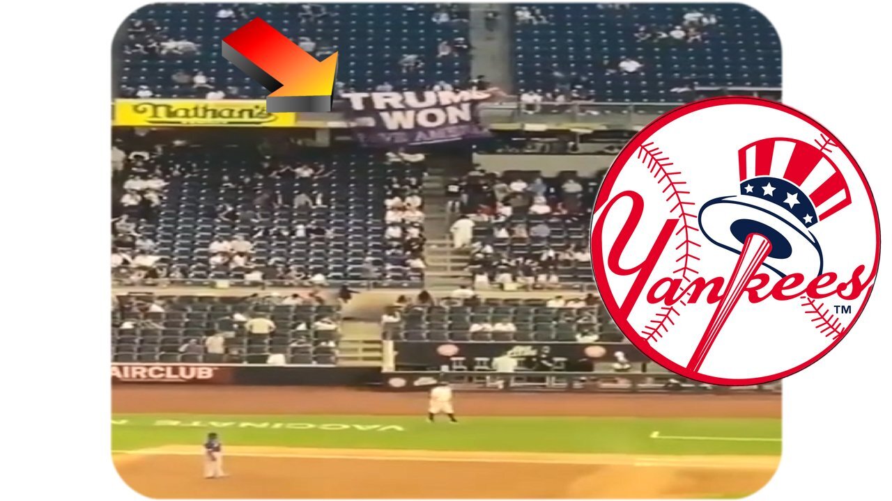 Trump fans rumble with Yankee fans over TRUMP flag * May 27, 2021