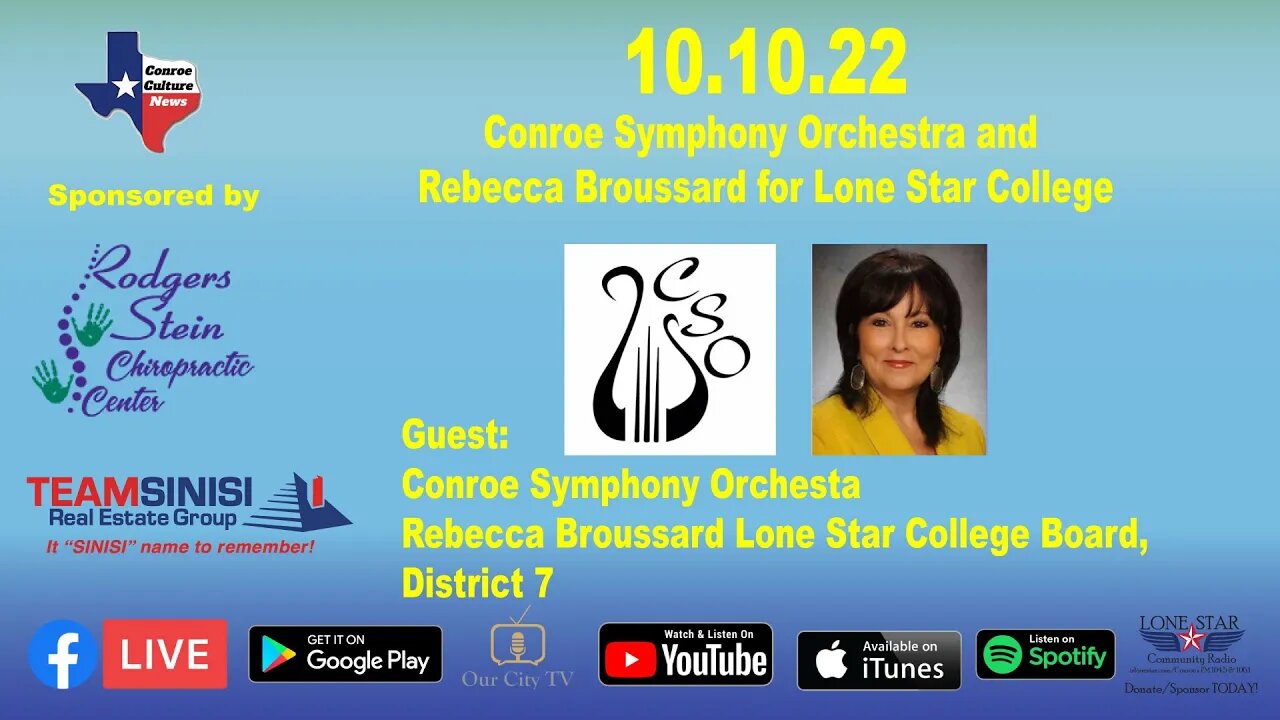 10.10.22 - Conroe Symphony Orchestra and Rebecca Broussard for Lone Star College