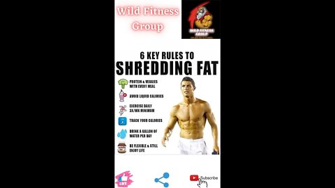 🔥6 key rules to shredding fat🔥#fitness🔥#wildfitnessgroup🔥#shorts🔥