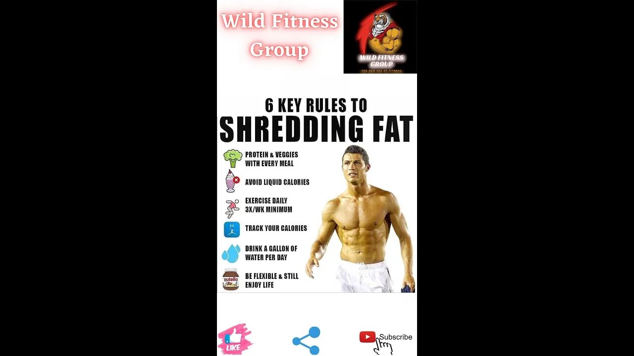 🔥6 key rules to shredding fat🔥#fitness🔥#wildfitnessgroup🔥#shorts🔥