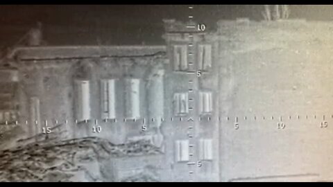 Russian sniper hits a target through a window in night vision