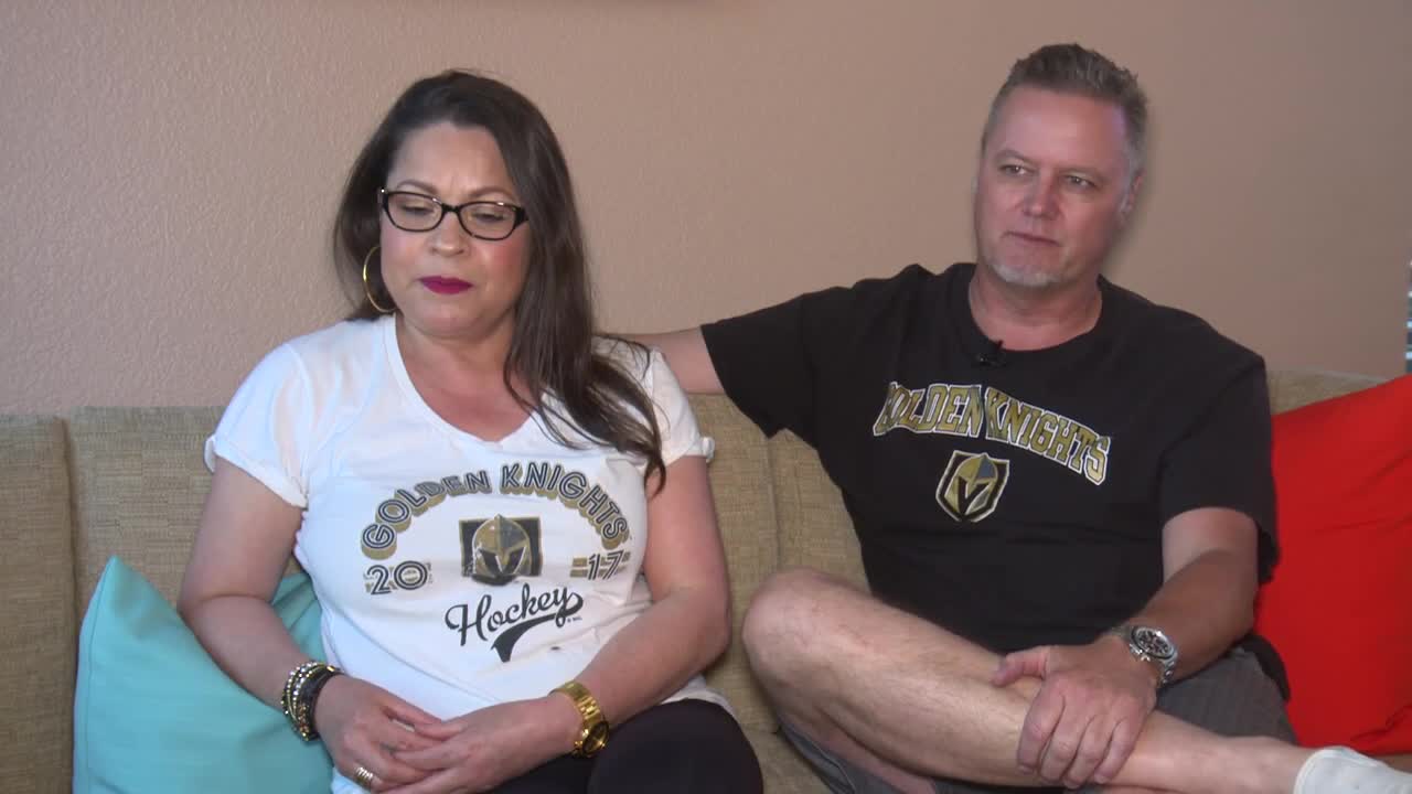 Devoted Golden Knights couple on way to San Jose for Game 7