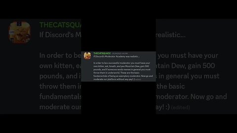 DISCORD MODERATOR ACADEMY NEEDS AN UPDATE
