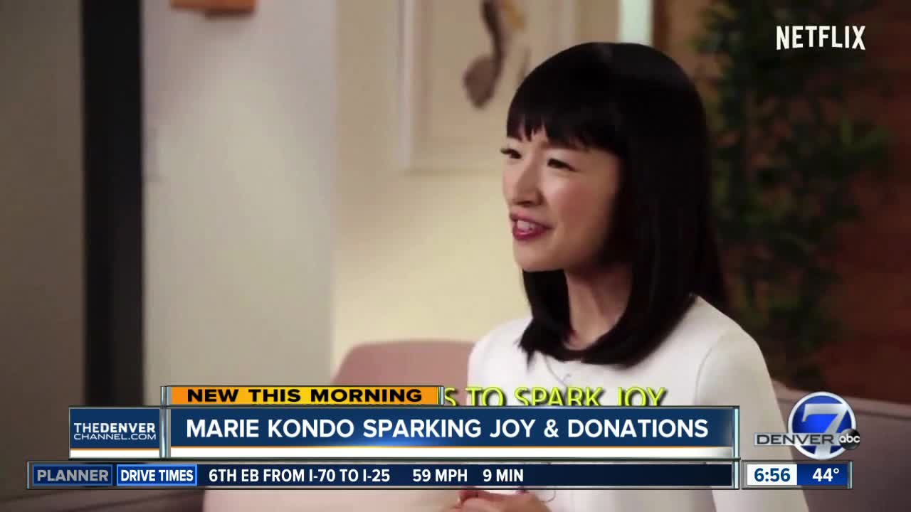 Marie Kondo sparking joy & donations