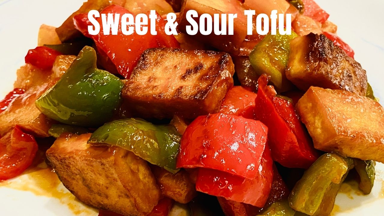 Vegan sweet and sour tofu /咕咾豆腐