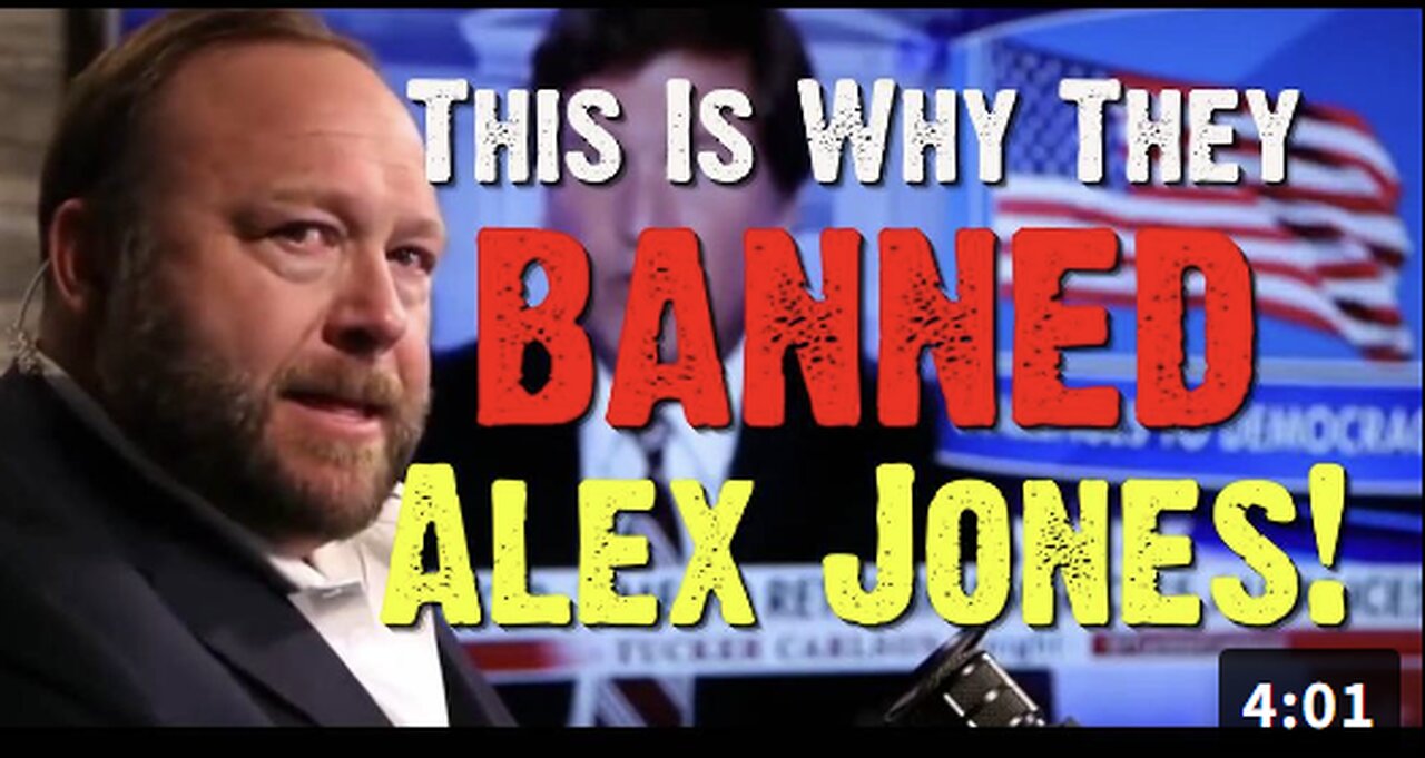 This Is Why They Banned Alex Jones!