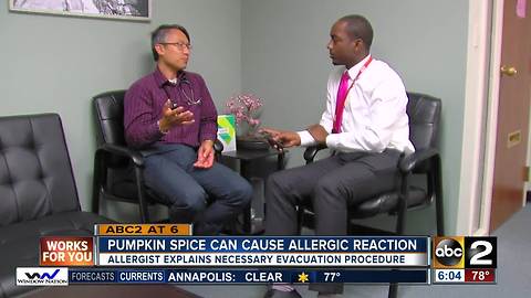 Pumpkin spice air freshener cause of evacuation