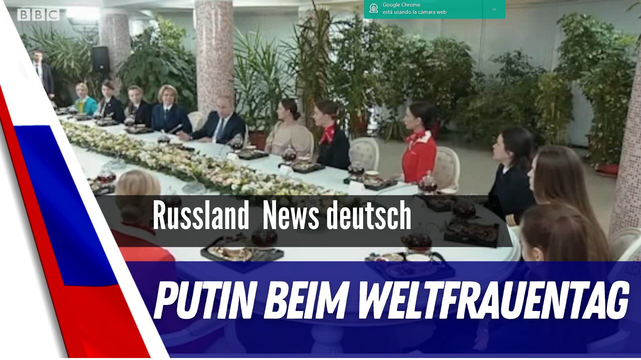 Präsident Putin beim Weltfrauentag