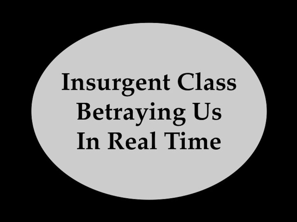 Insurgent Class Betraying Us In Real Time