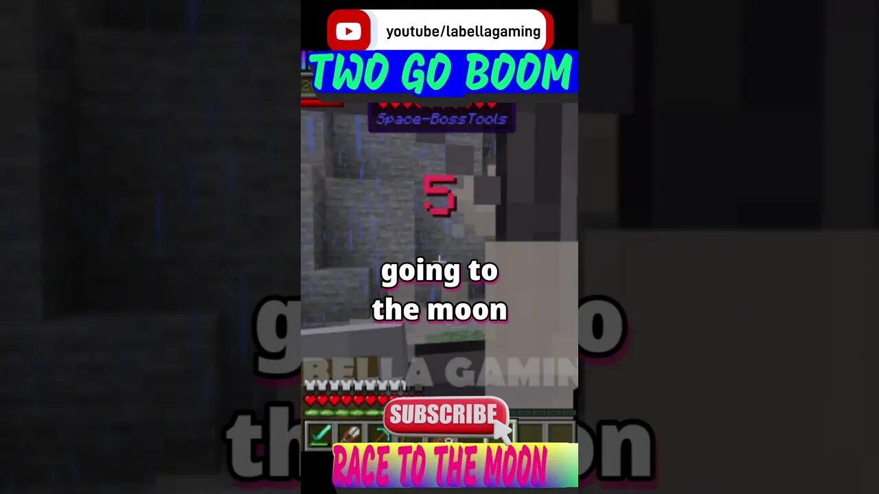 Race To The Moon - 2 Go Boom | Minecraft