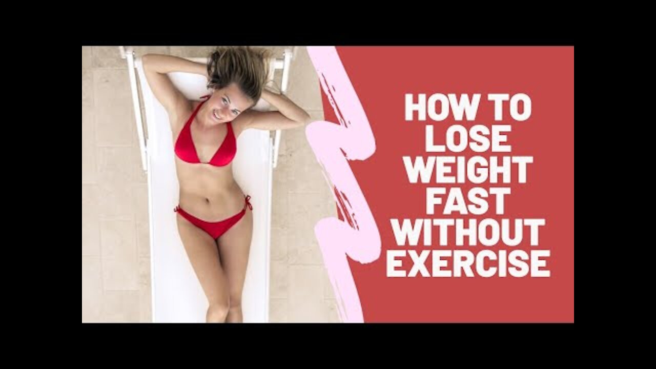 How to Lose Weight fast without Exercise in a week Naturally at Home!?