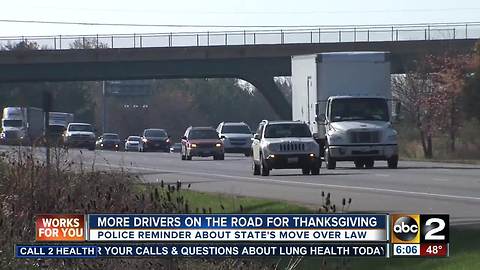 Police emphasize move over law ahead of busy holiday travel season