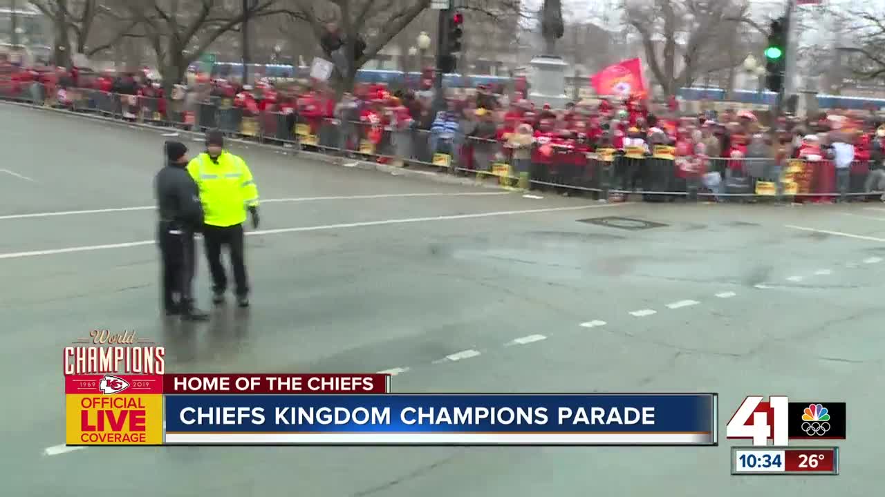 Fans cheering with Gary Lezak