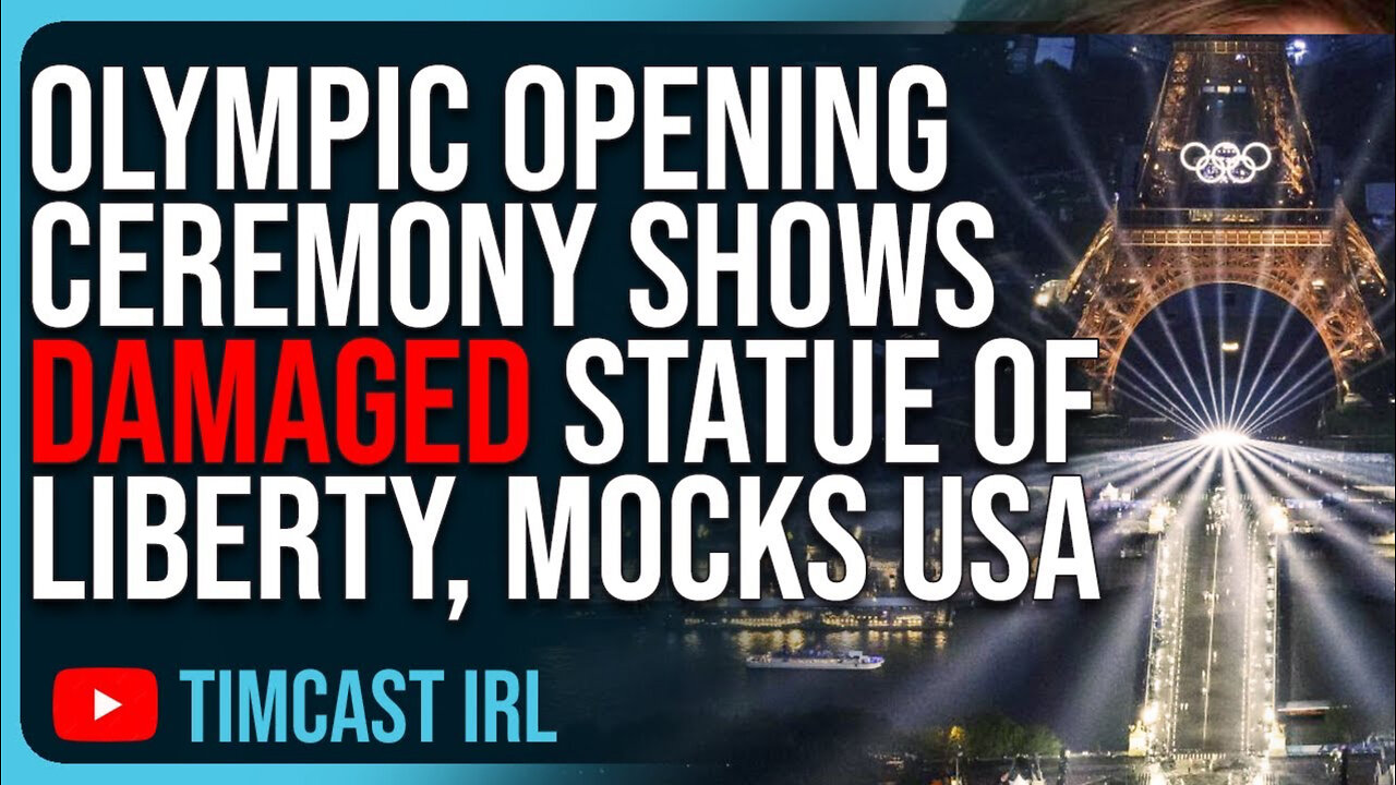 Olympic Opening Ceremony Shows DAMAGED Statue Of Liberty, MOCKS USA