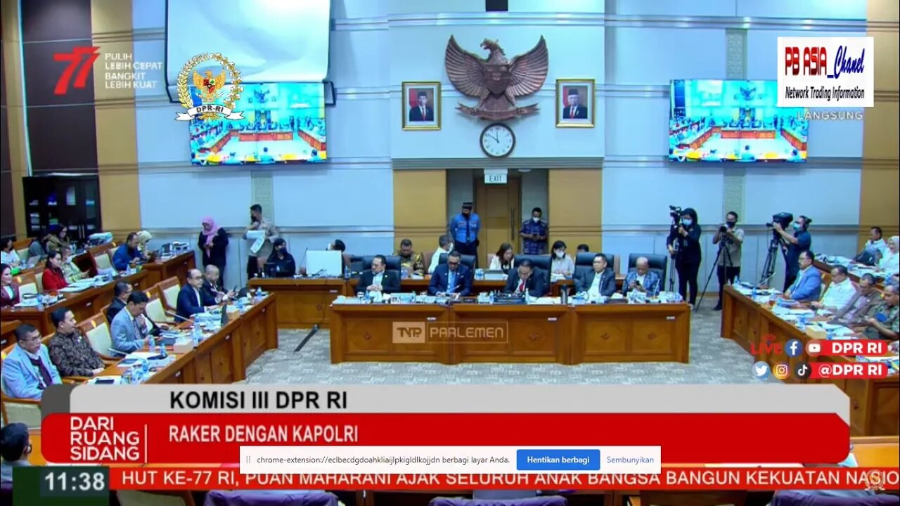 KOMISI III DPR RI RAPAT KERJA DENGAN KAPOLRI