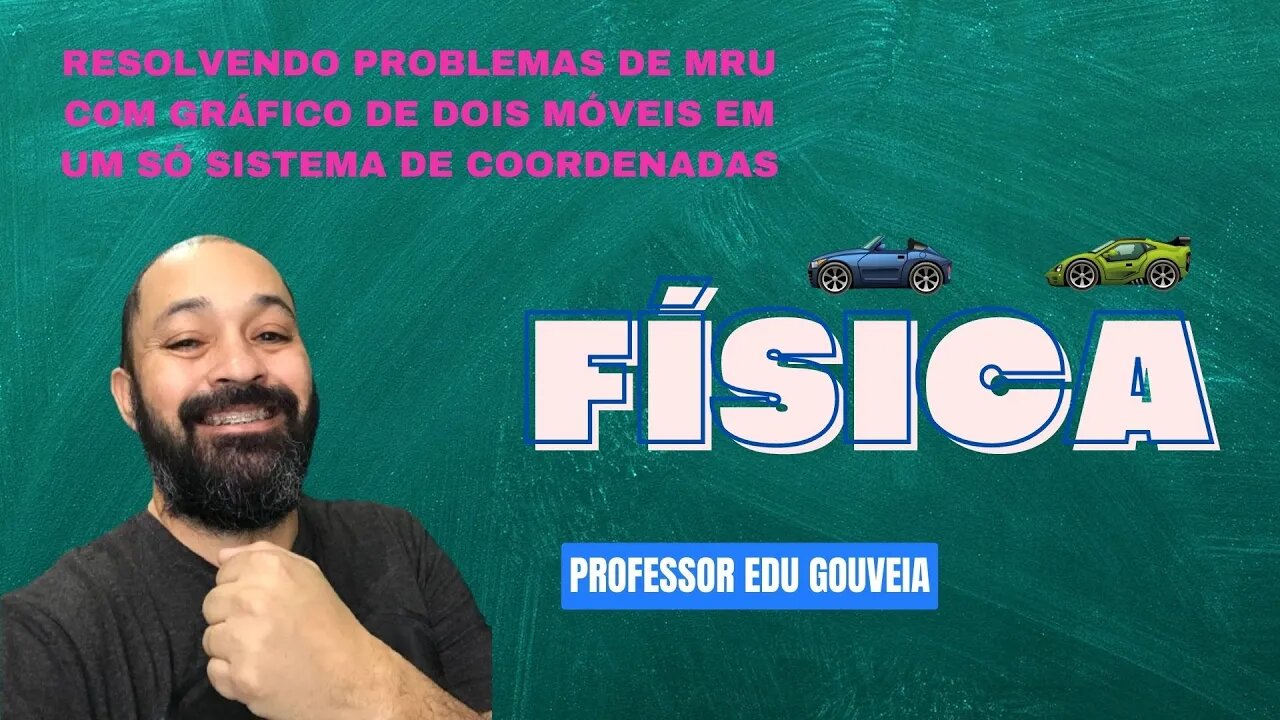 Resolvendo problemas de MRU com gráfico de dois móveis em um só sistema de coordenadas