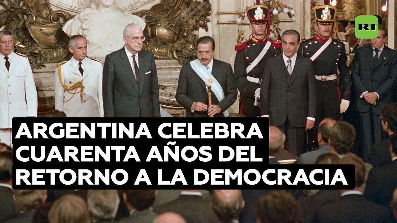 Argentina celebra cuatro décadas del retorno a la democracia tras más de siete años de dictadura