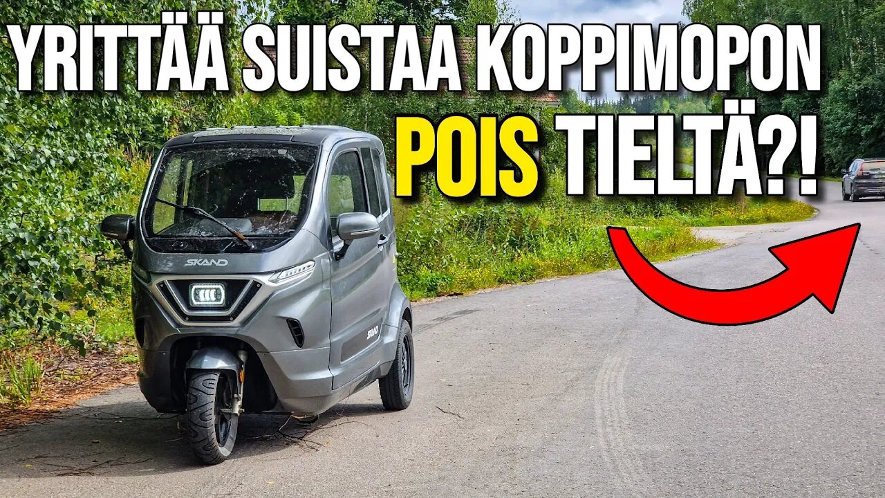 Koppimopolla joutuu vaarallisten ohitusten uhriksi
