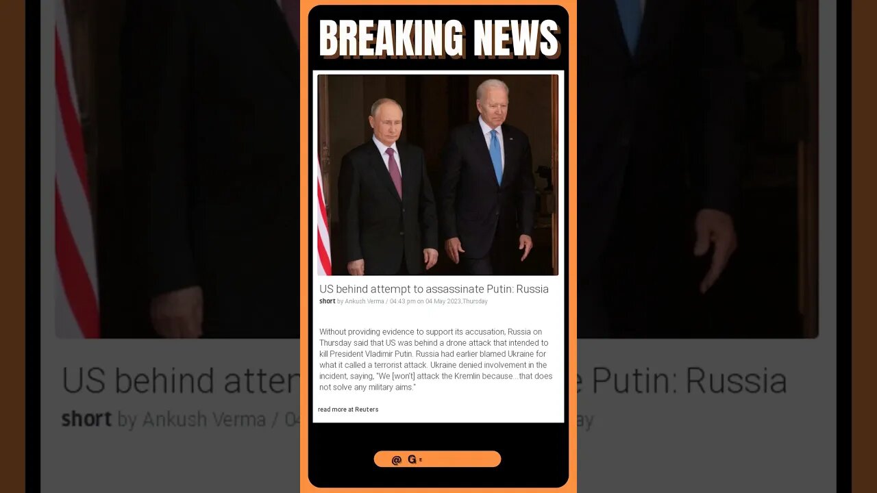 US Accused of Plotting to Assassinate Putin: What Now for US-Russia Relations? | #shorts #news