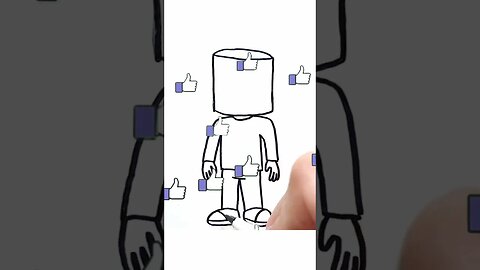 How to draw and paint Marshmello