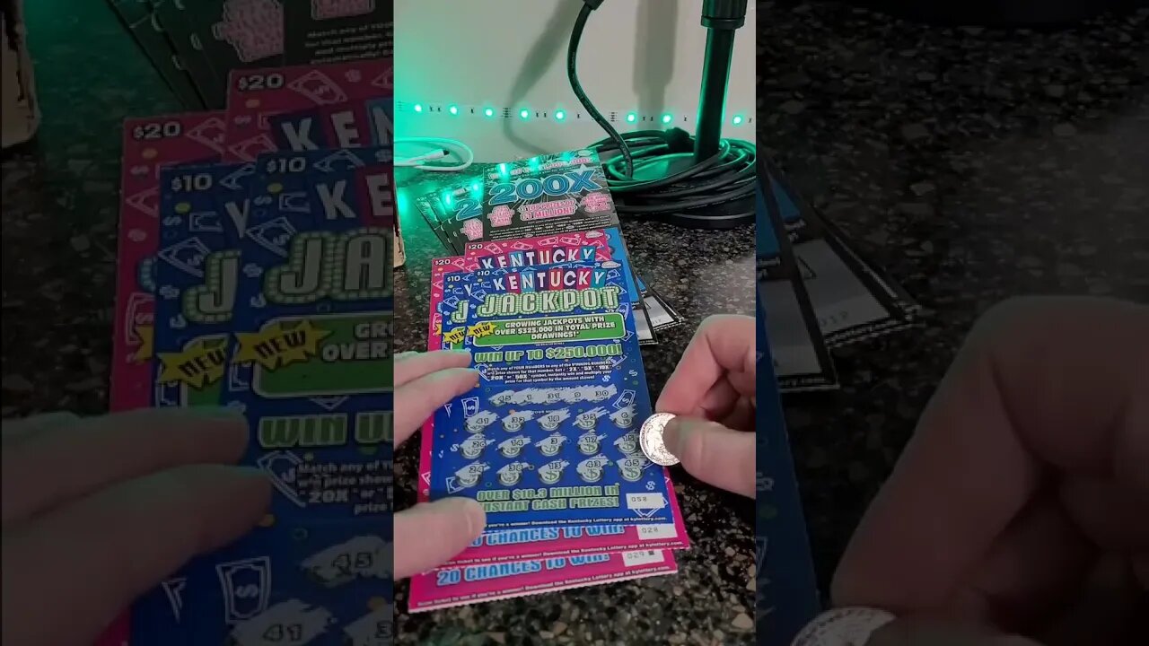 Good winning scratch off lottery ticket! #lottery #shorts