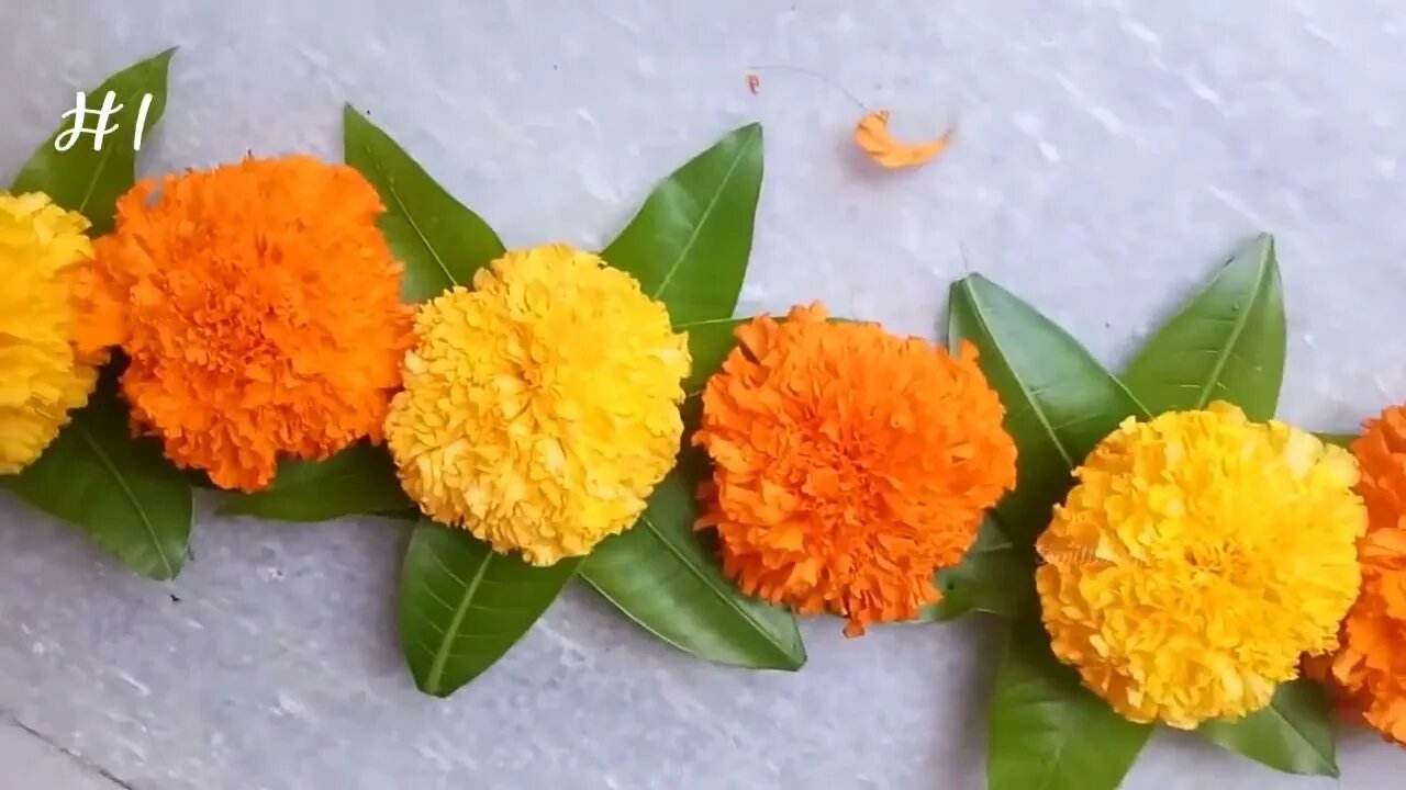 DIY|Marigold Flower Decoration Ideas for any Indian Wedding|Sangeet|Festivals|Pooja|Home Party Ideas