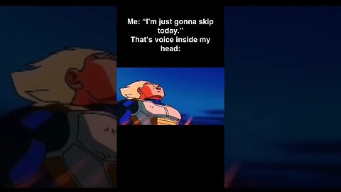 I’m Just Gonna Skip Today #dragonball #dbz #bodybuilding #fitnessmotivation #vegeta #saiyan