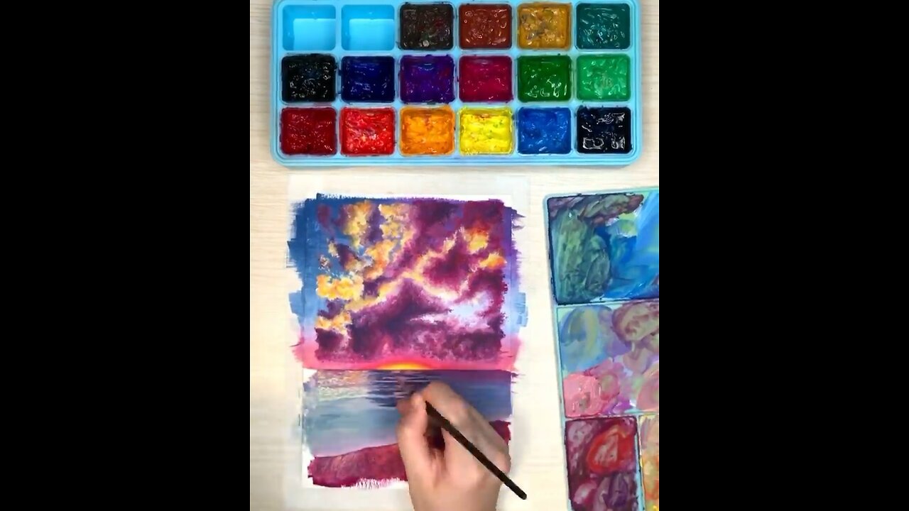 Acrylic painting step by step #art #stepbystep #dailyart #tutorial #artist #drawingchannnel