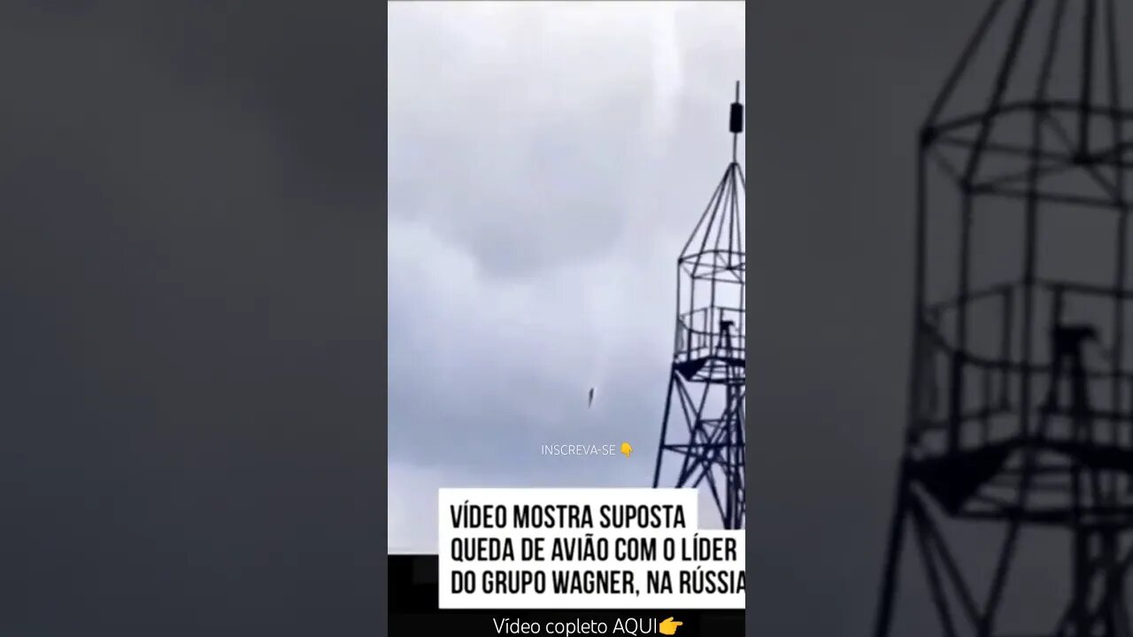 Vídeo com suposta queda do avião executivo que carregava Yevgeny Prigozhin, líder do Grupo Wagner