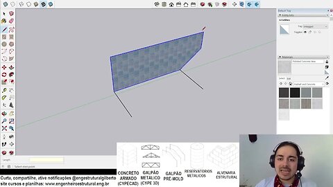 Como encontrar força de empuxo em formatos irregulares Eng Estrutural