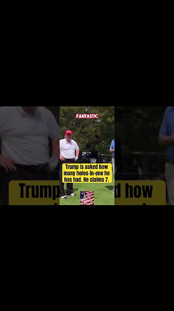 Trump claims 7 Holes in One #shorts #trump #melania #melaniatrump