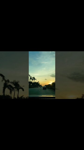 POV: driving during sunset in Singapore #sunset #singapore