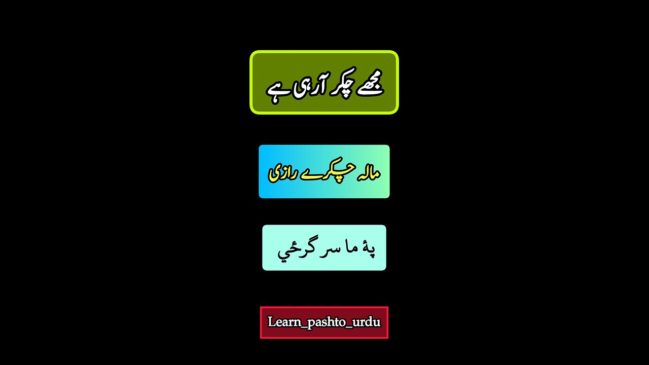 How to learn pashto With us/ pashto Urdu bol chal/ pashto Urdu sentences