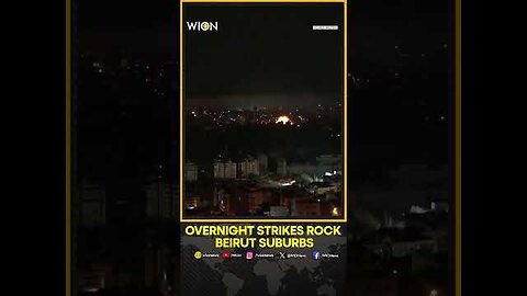 Overnight Strikes Rock Beirut's Southern Suburbs As Hezbollah-Israel Hostilities Continue | Shorts