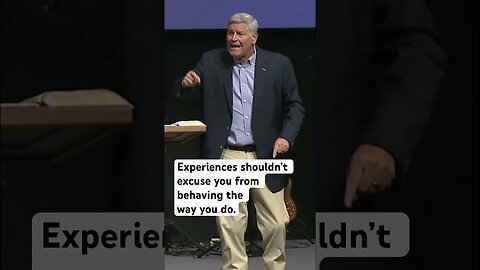 Excuses shouldn't excuse you from behaving the way you do. - #shorts #sermon #jesus