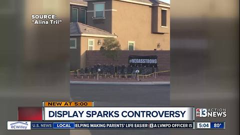 Display honoring victims of shooting sparks controversy