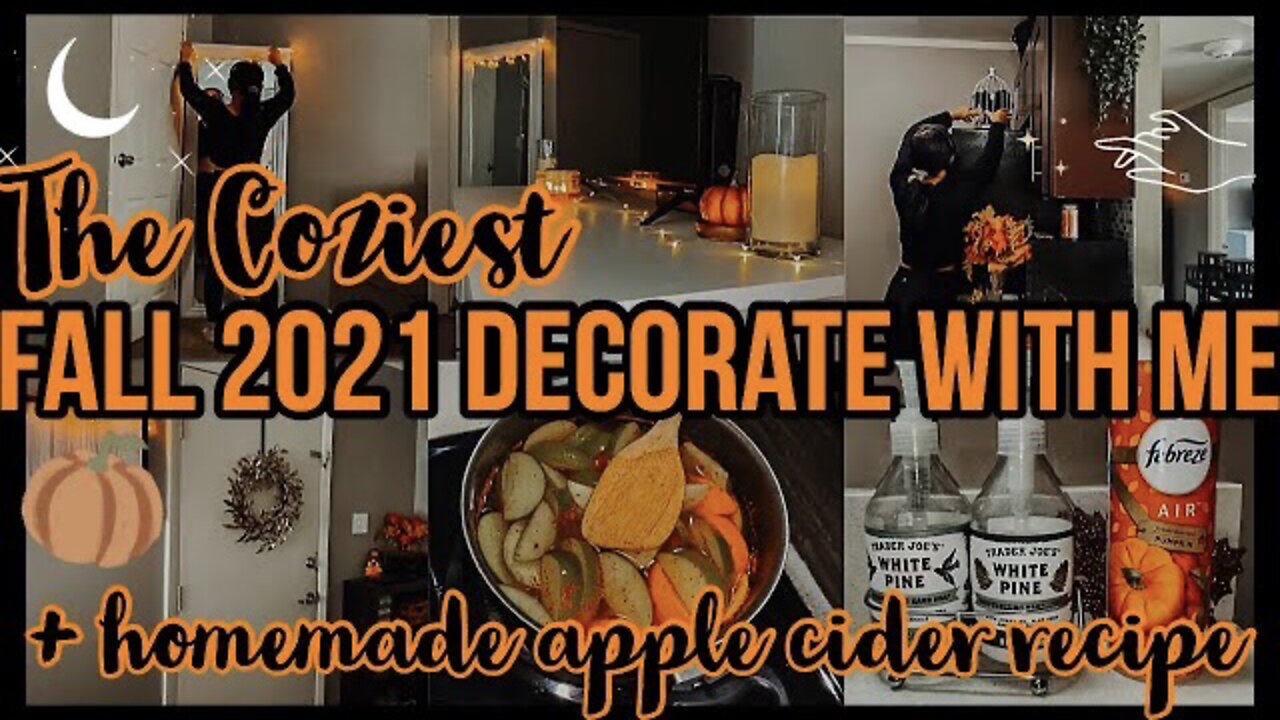 *COZIEST* FALL DECORATE WITH ME 2021 | HALLOWEEN 2021 DECOR IDEAS | SMALL APARTMENT DECOR|ez tingz