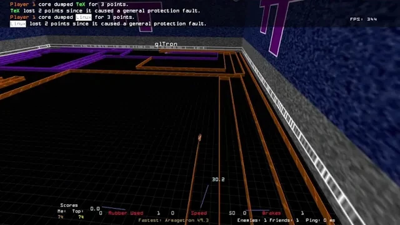 Session 2: Armagetron Advanced (Arcade Classic Practice)