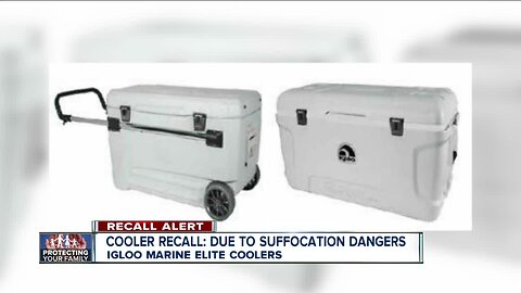 ALERT: Cooler recalled due to entrapment, suffocation risk