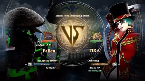 Fallen (xyLegeacy 4sOxy) VS Tira (Amesang) (SoulCalibur™ VI: Online)