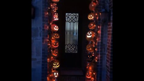 Pumpkin entry way