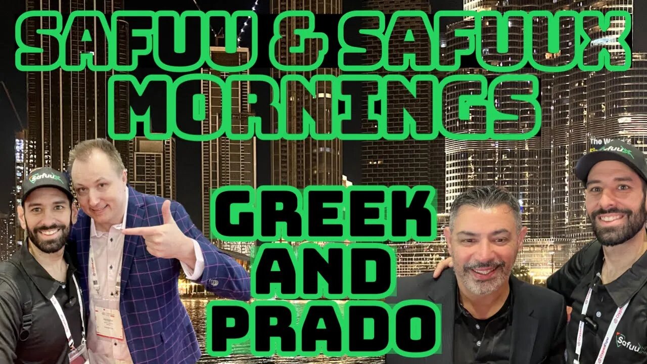 SAFUU & SAFUUX MORNINGS LIVE WITH GREEK AND PRADO