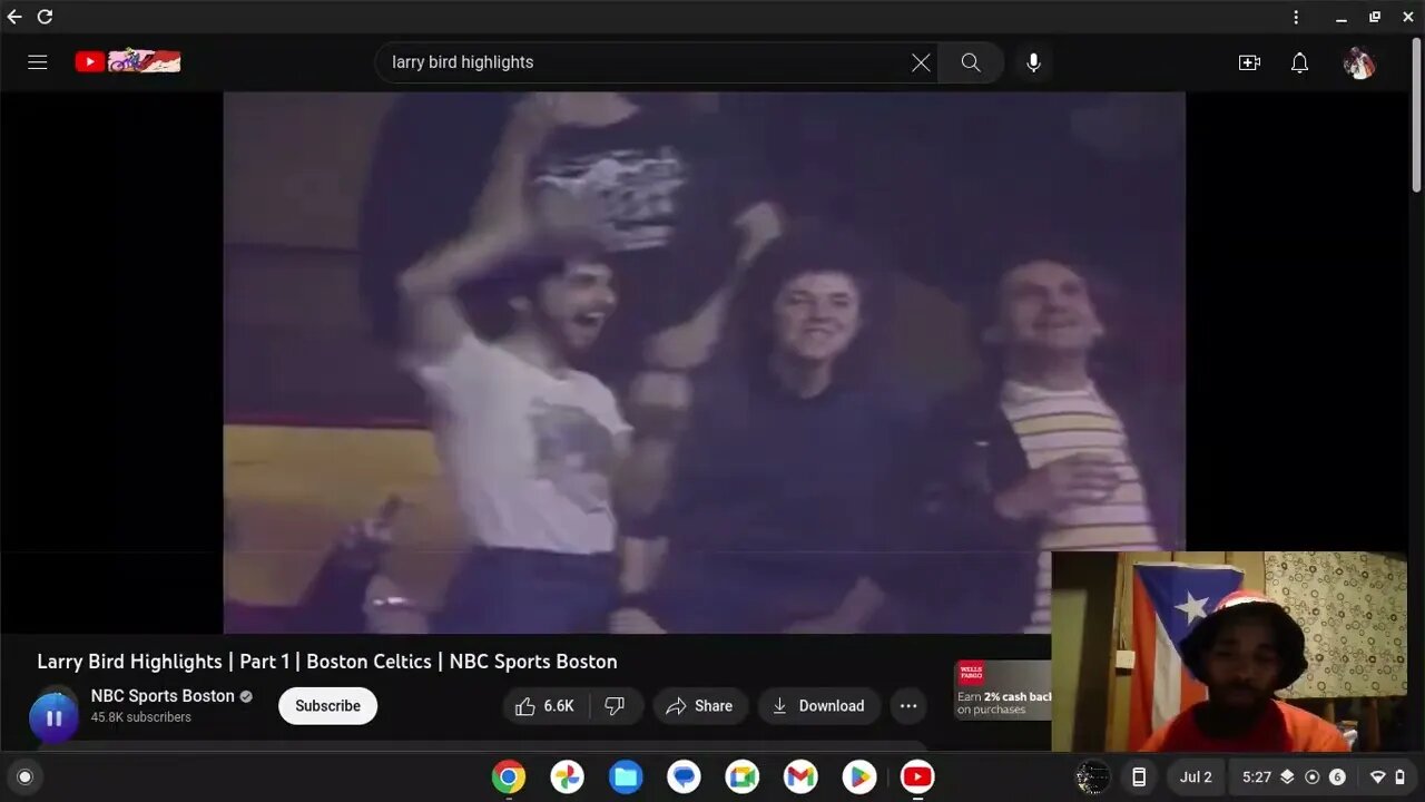 LARRY BIRD MOST CLUTCH PLAYS !!!!REACTION