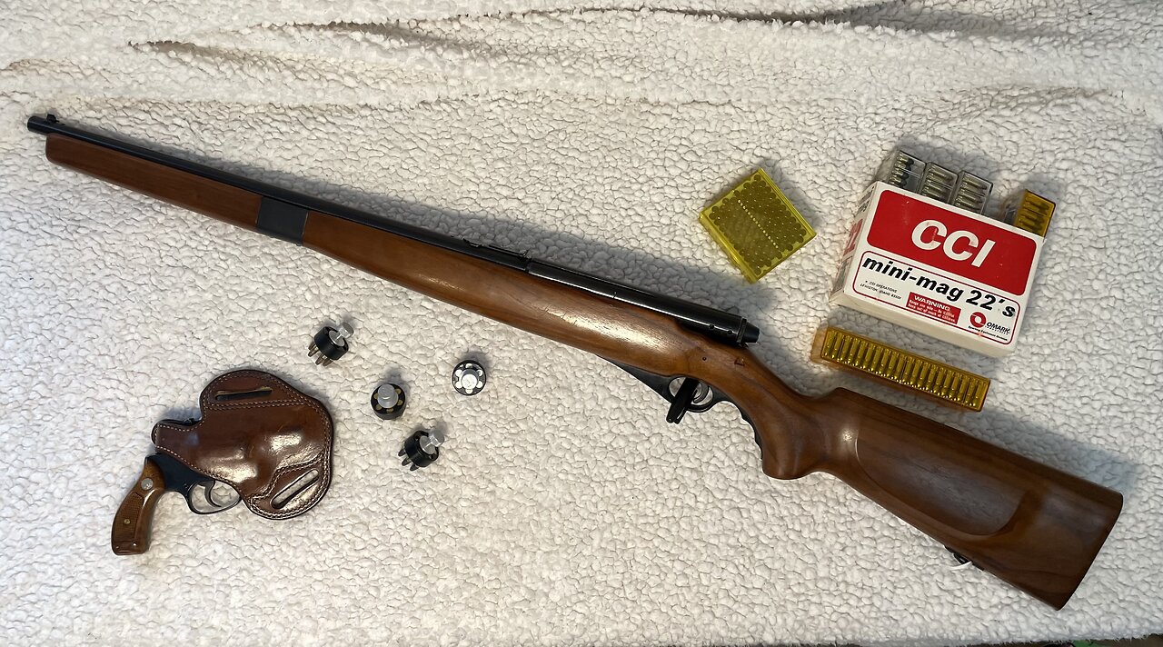 Rifle and pistol pairings number 10 - Mossberg 151M(a) and Smith and Wesson 34-1 - vintage plinking