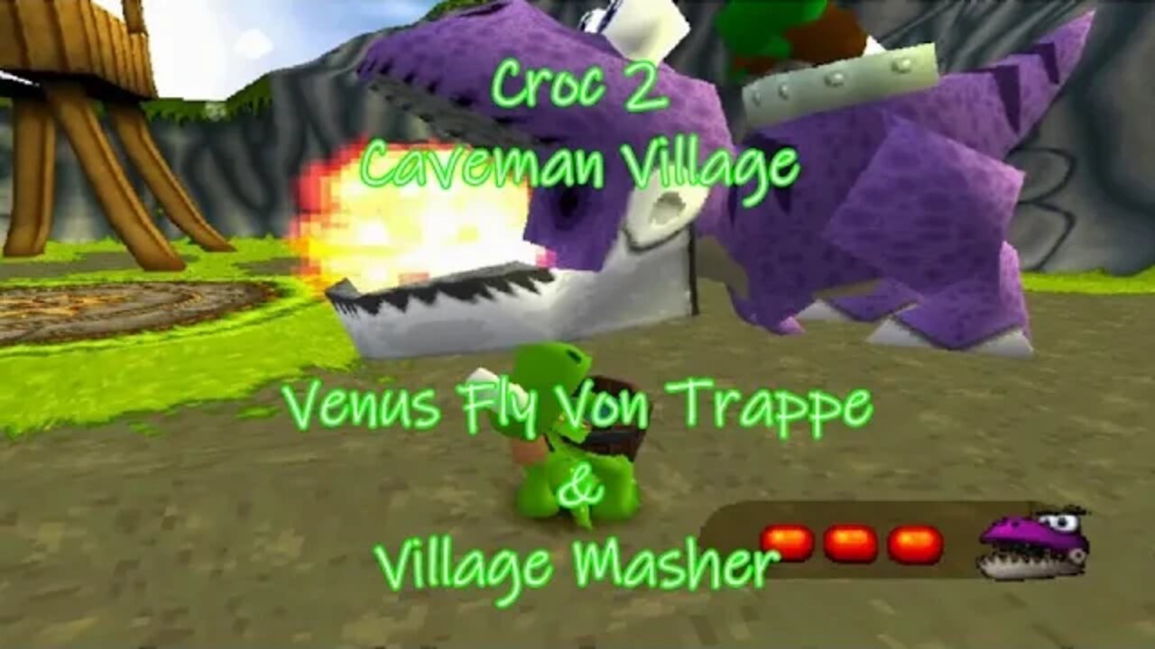 Croc 2: Caveman Village (Venus Fly Von Trappe and Village Masher)