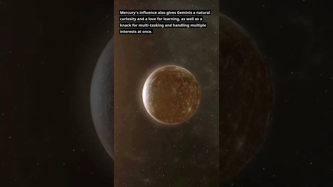 [Astrological Facts] What Planet is associated with Gemini?