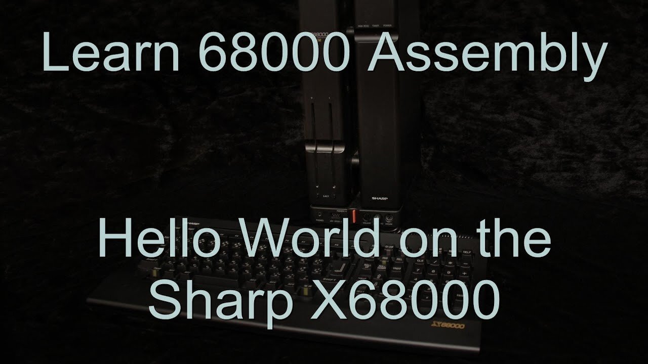 Hello World on the X68000 - 68000 Assembly Lesson H1